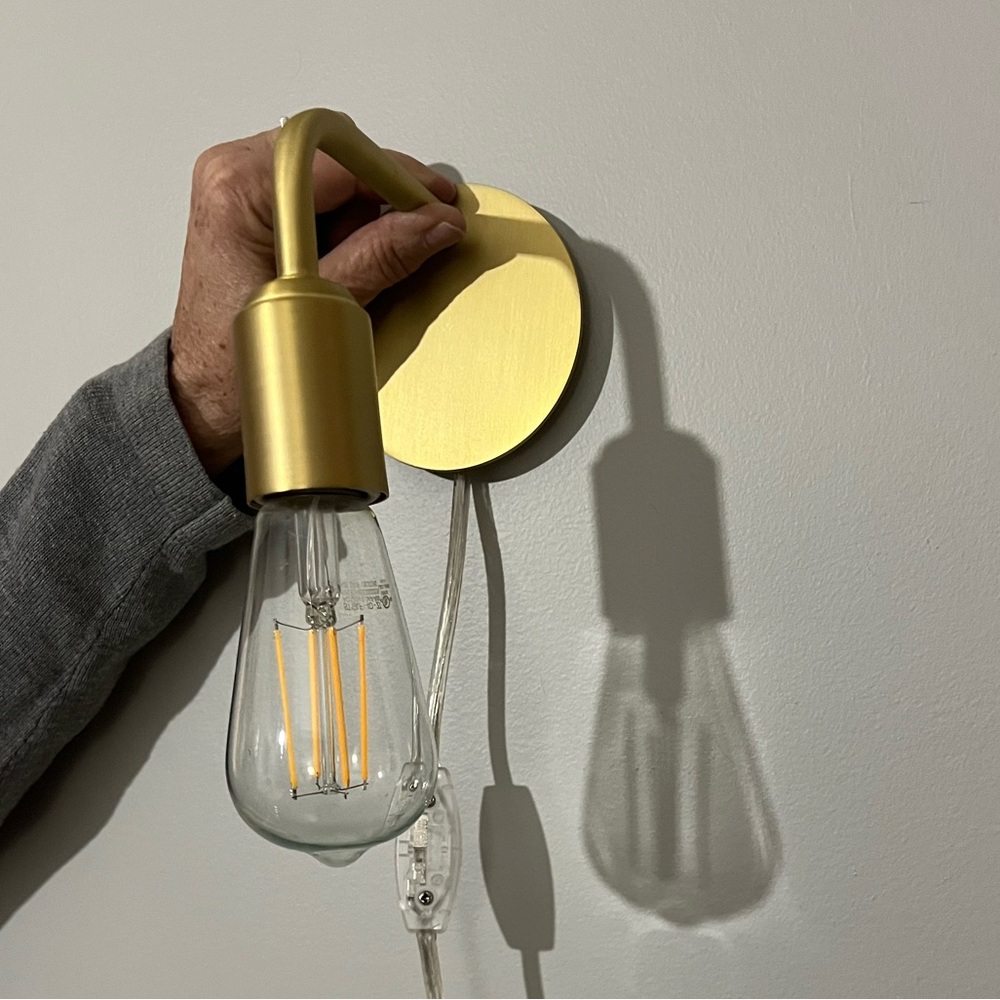 Gold Wall Sconce Light Fixture set of 2